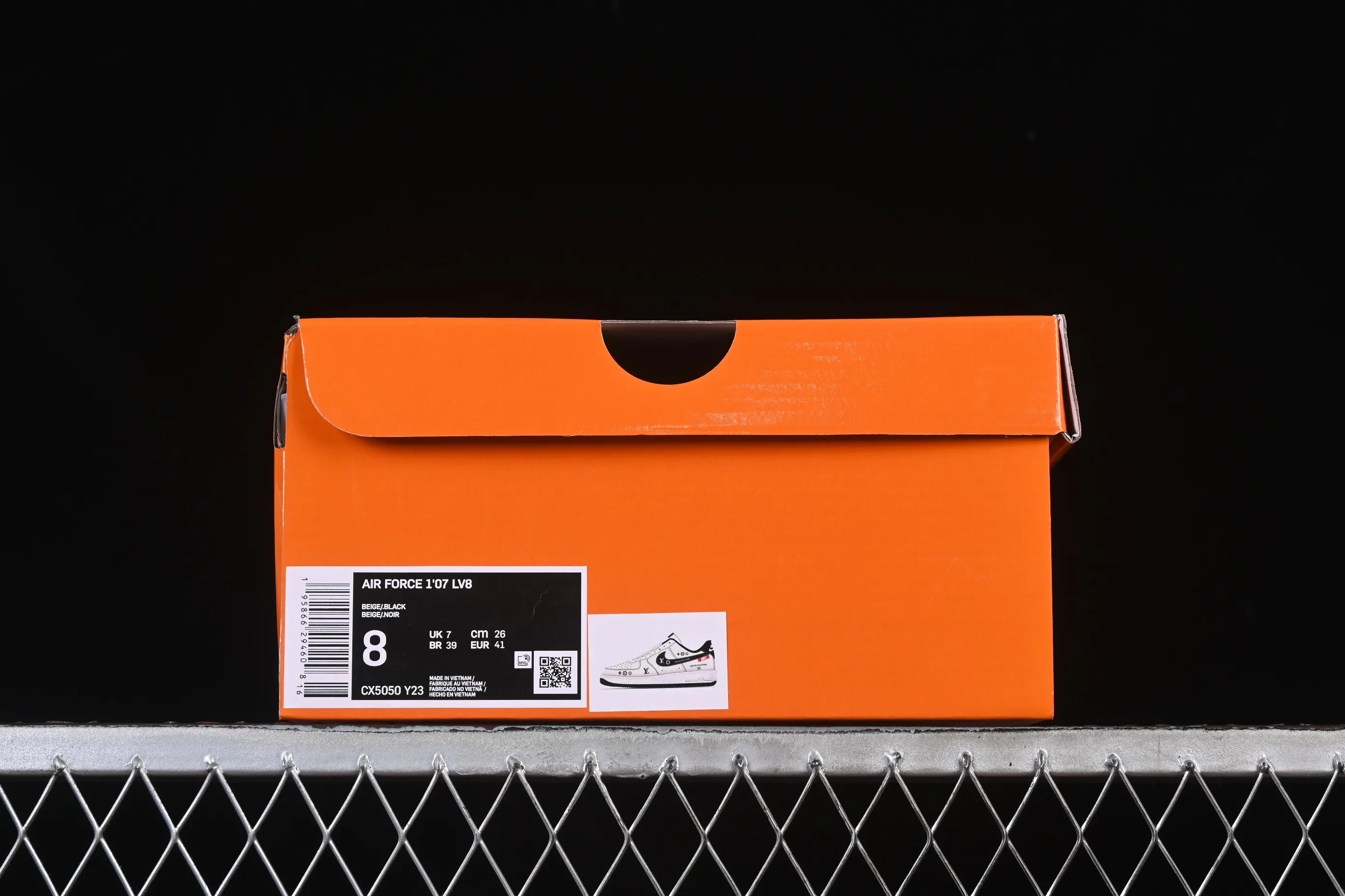 All categories Nk Air Force 1 Air Force series Nk Air Force 1 Low Air Force low-top Nike Air Force 1'07 Low LV joint black hook woven label Air Force 1 low-top casual sneakers CX5050-Y23